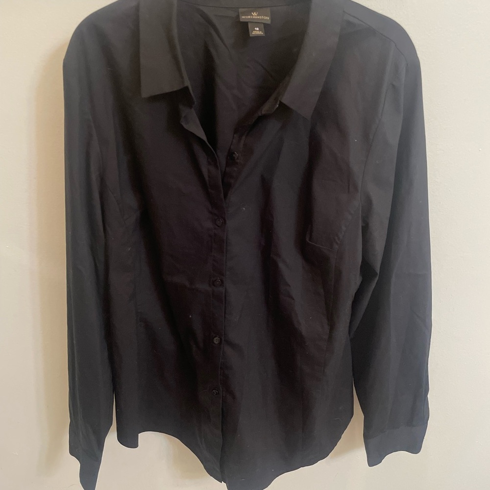 Black Button-Up Shirt